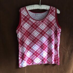 Lily Pink Plaid Tank Top